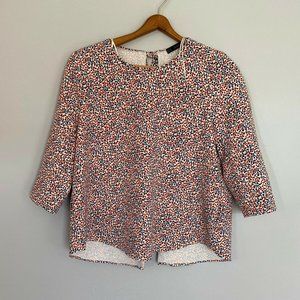 Zara Basic Top Tie Open Back Blouse